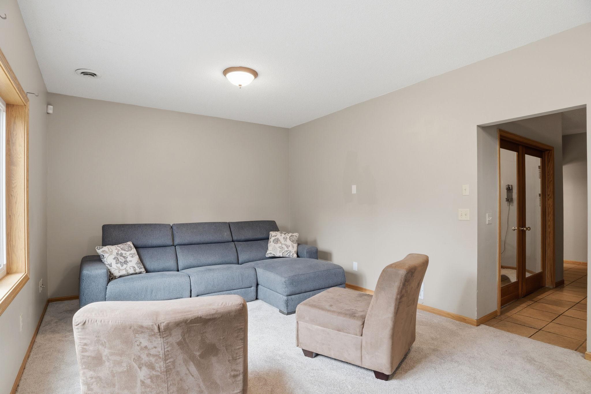 Work from home in style. French doors lead from this family room into a dedicated home office, giving today's buyers the flexible space they're searching for.