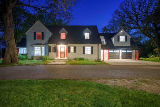 Exterior security lights.