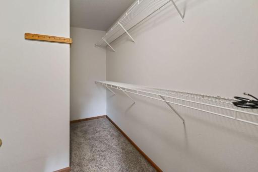 Large walk-in closet in the primary bedroom