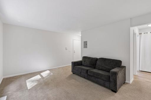 Plenty of options for setting up the living room space with TV