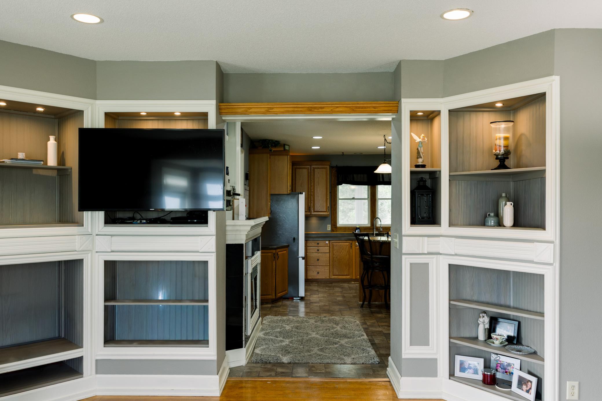 Family room built-ins