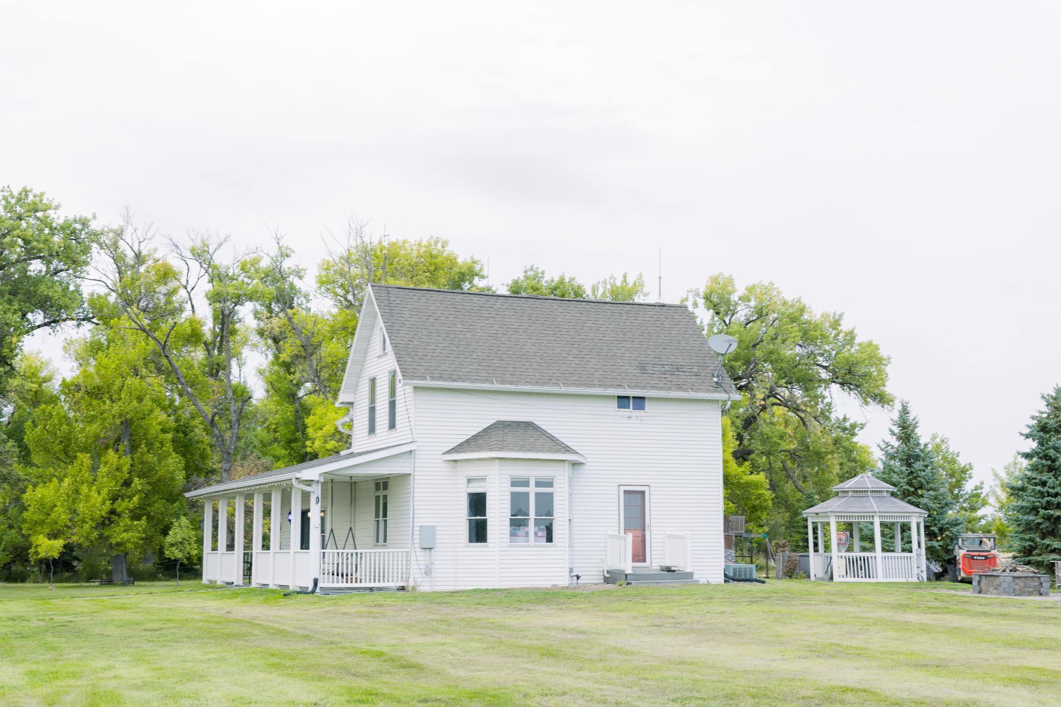 South side of house