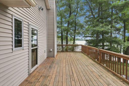 Deck and lakeview