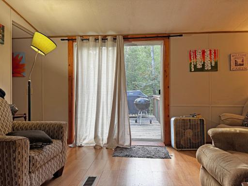 Patio door to the back deck