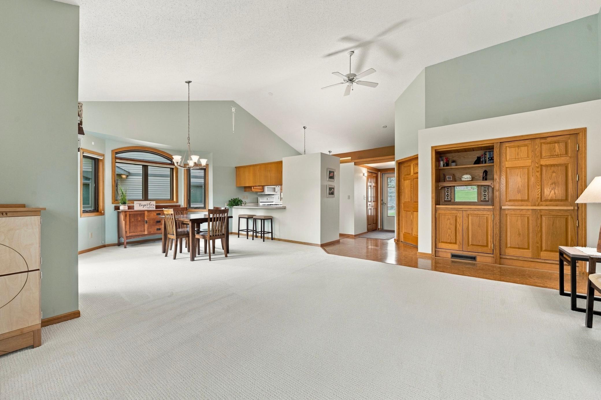 Enjoy the spacious feel created by vaulted ceilings and an open layout