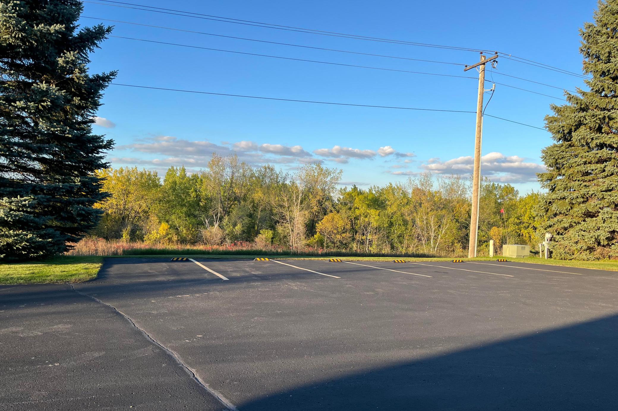 Convenient guest parking directly across from your driveway