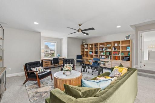 Large loft on the upper level.