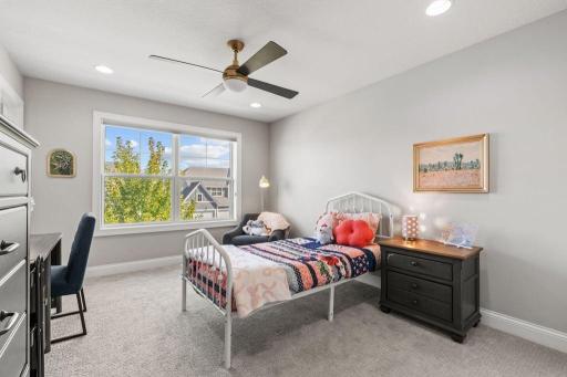 First of 3 additional bedrooms on the upper level, connected by a Jack and Jill suite.