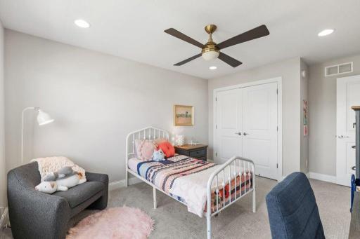 First of 3 additional bedrooms on the upper level, connected by a Jack and Jill suite.