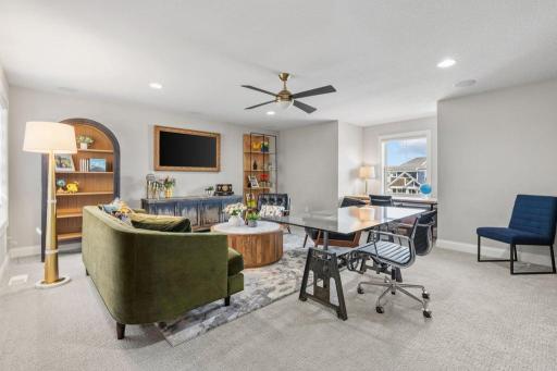 Large loft on the upper level.