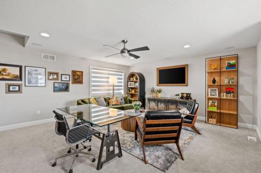 Large loft on the upper level.