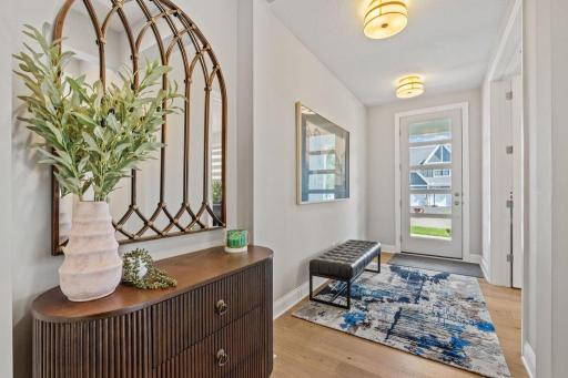 Foyer: Bright, inviting entry showcasing the home’s refined finishes and open flow.