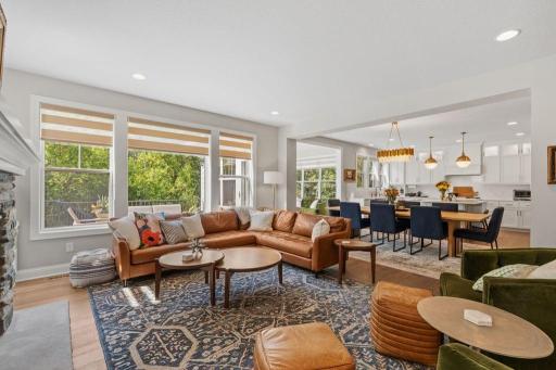 The large, open flow main floor is perfect for entertaining.