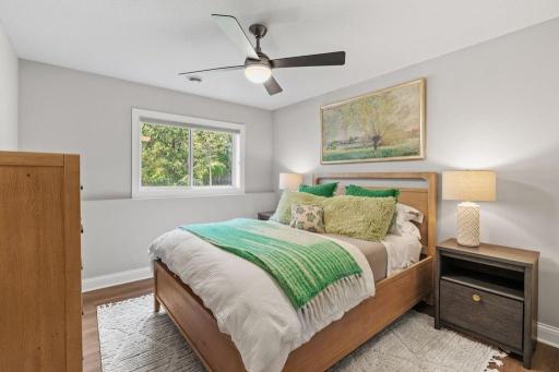 Lower level guest suite.