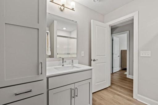 Lower level bath.