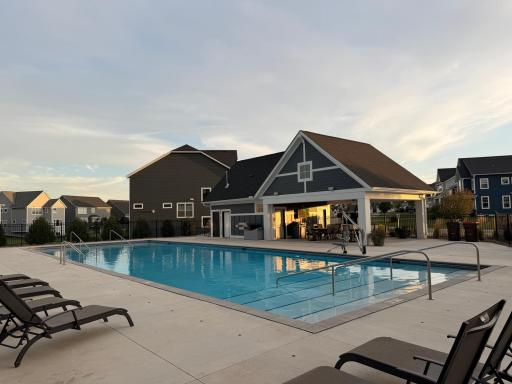 Beautiful community pool right around the corner!
