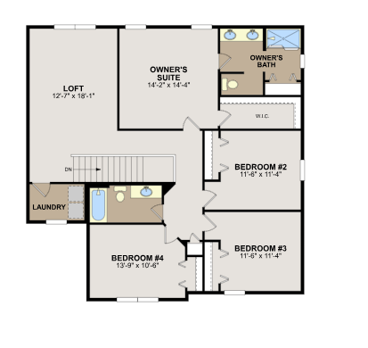 Richmond floorplan - second floor