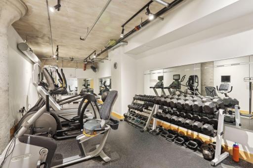 Bookman Lofts exercise room located on Floor 2