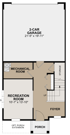 Capri End Unit Lower Level With Finished Rec Room