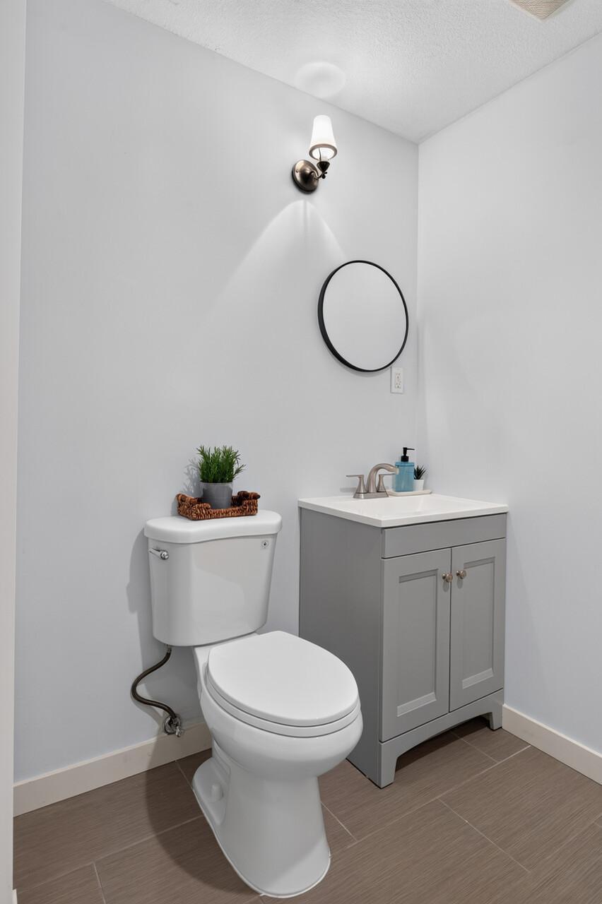 Another view of the full bathroom in the lower level.