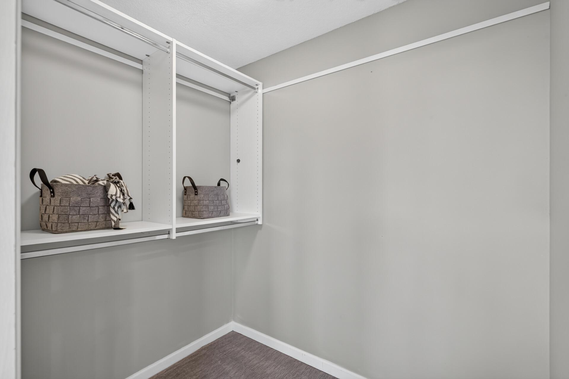 Primary closet.