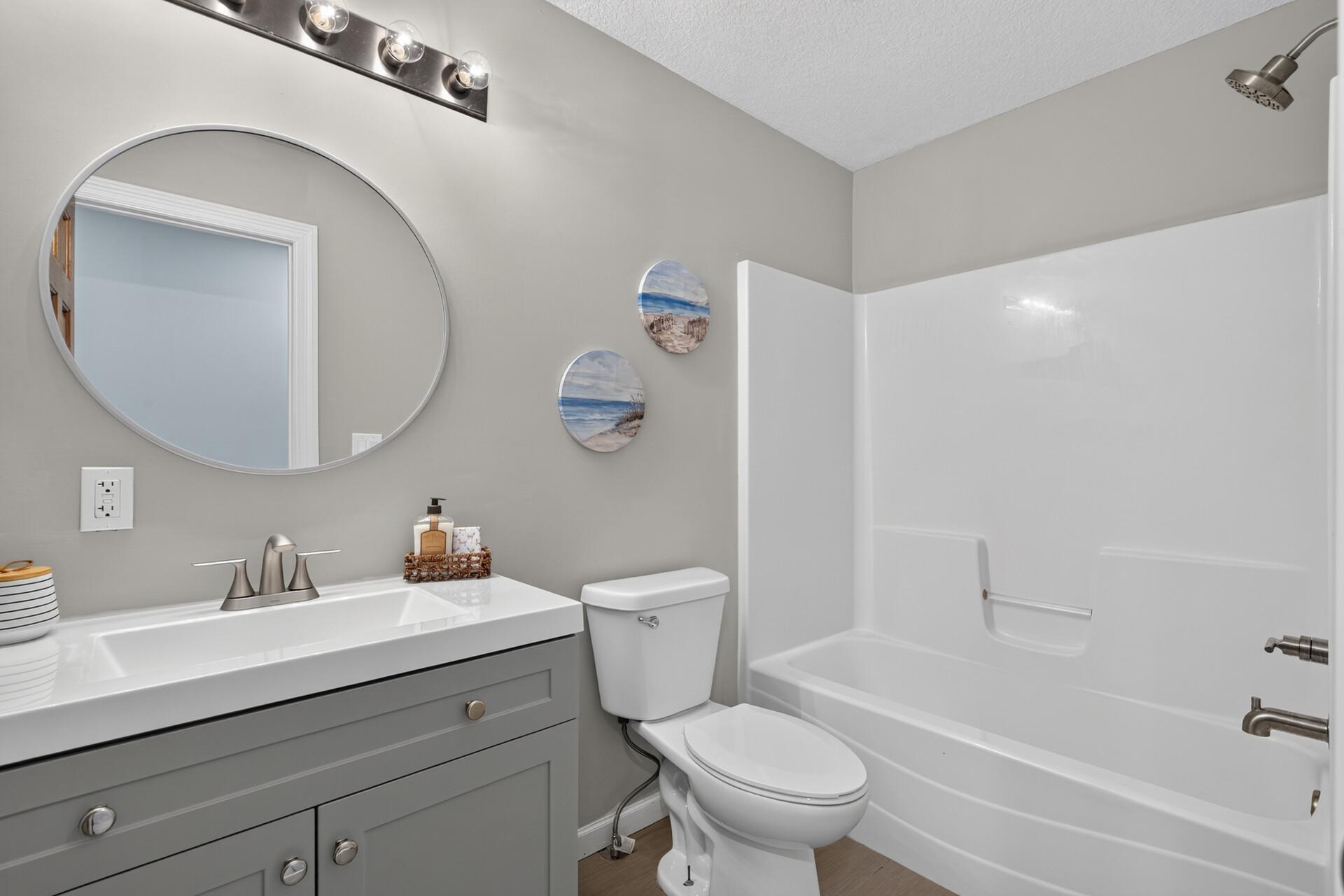 Hallway bathroom.