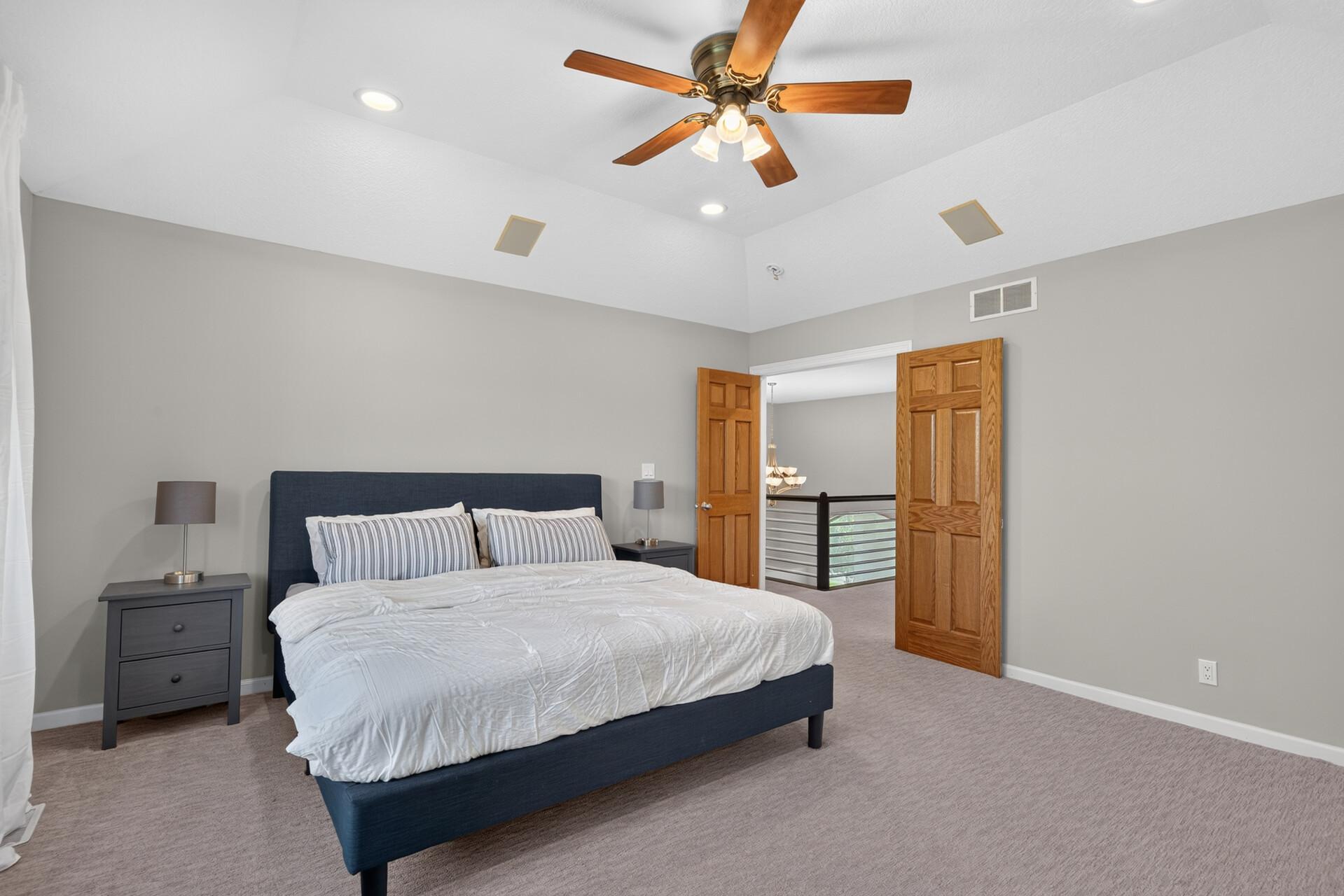 Another view of the primary bedroom.