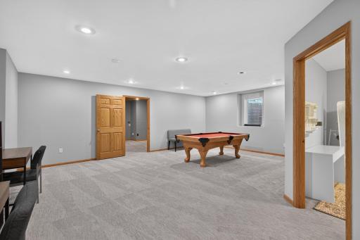 Lower level large family room (pool table can stay if you'd like).