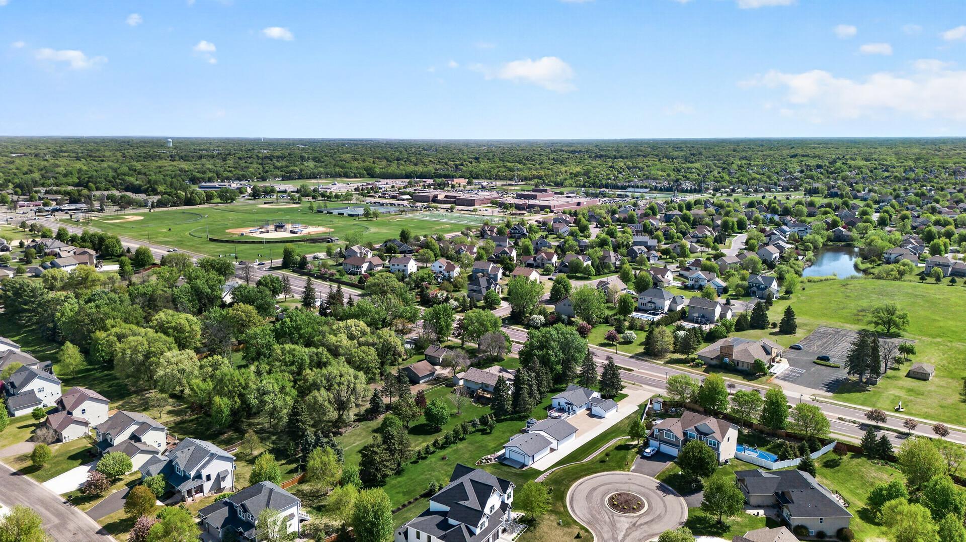 Champlin Park High School in the back.