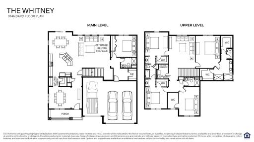 Whitney floorplan - 3448 square feet + an unfinished basement. Look at the space in this home!