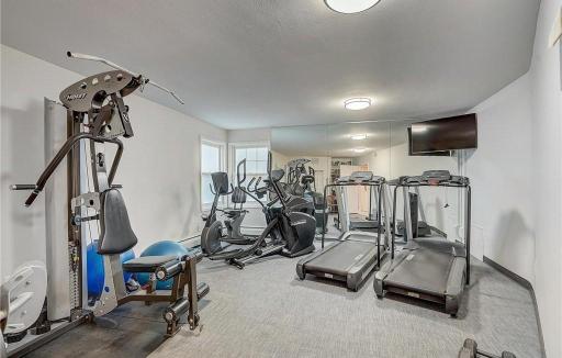 Enjoy a community exercise room available to all residentsâperfect for staying active without leaving home.