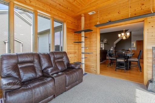 Easy and convenient access from the main part of the home to the 4-Season Porch.