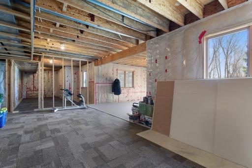 Amazing potential for a 5th Bedroom, 4th Bathroom, a Family/Game Room in this huge unfinished basement.