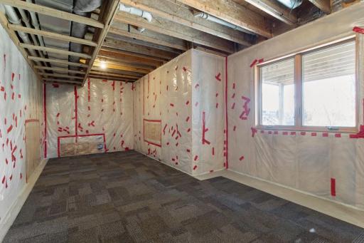 Unfinished basement is waiting to be finished!