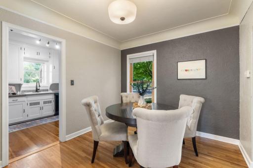 Dedicated dining space