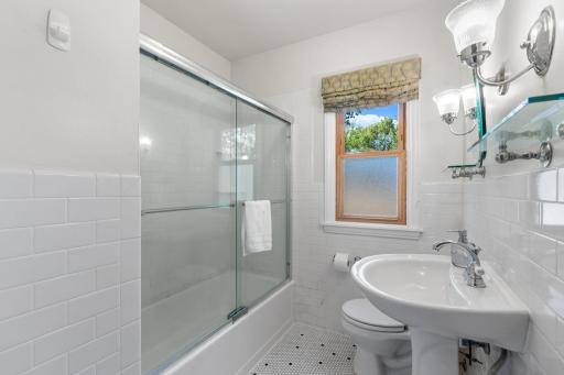 Bright full bath on the main level