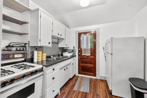 This is a two bedroom unit with its own private exterior entrance.