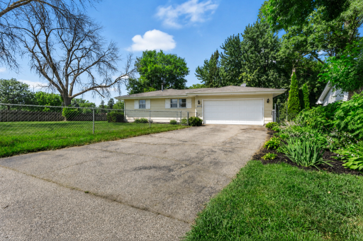 View from side, attached garage with easy access to the kitchen