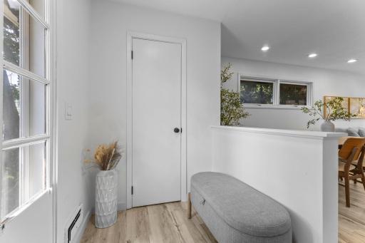 Front Entryway is fresh & inviting