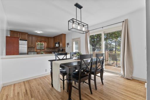 Bonus feature is the open concept dining area with patio doors which is not typical for these ramblers
