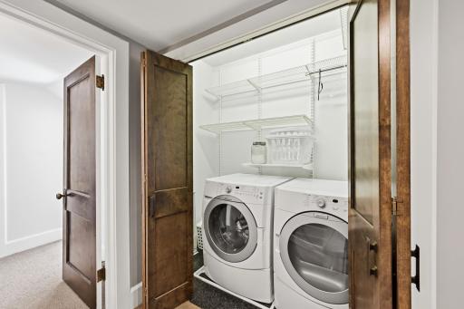 Laundry is conveniently located on the upper level.
