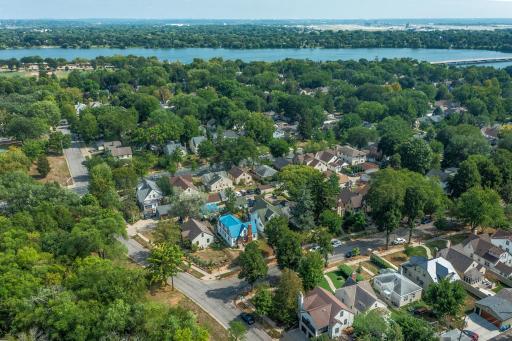 A block away from Minnehaha Parkway and close to Lake Nokomis.