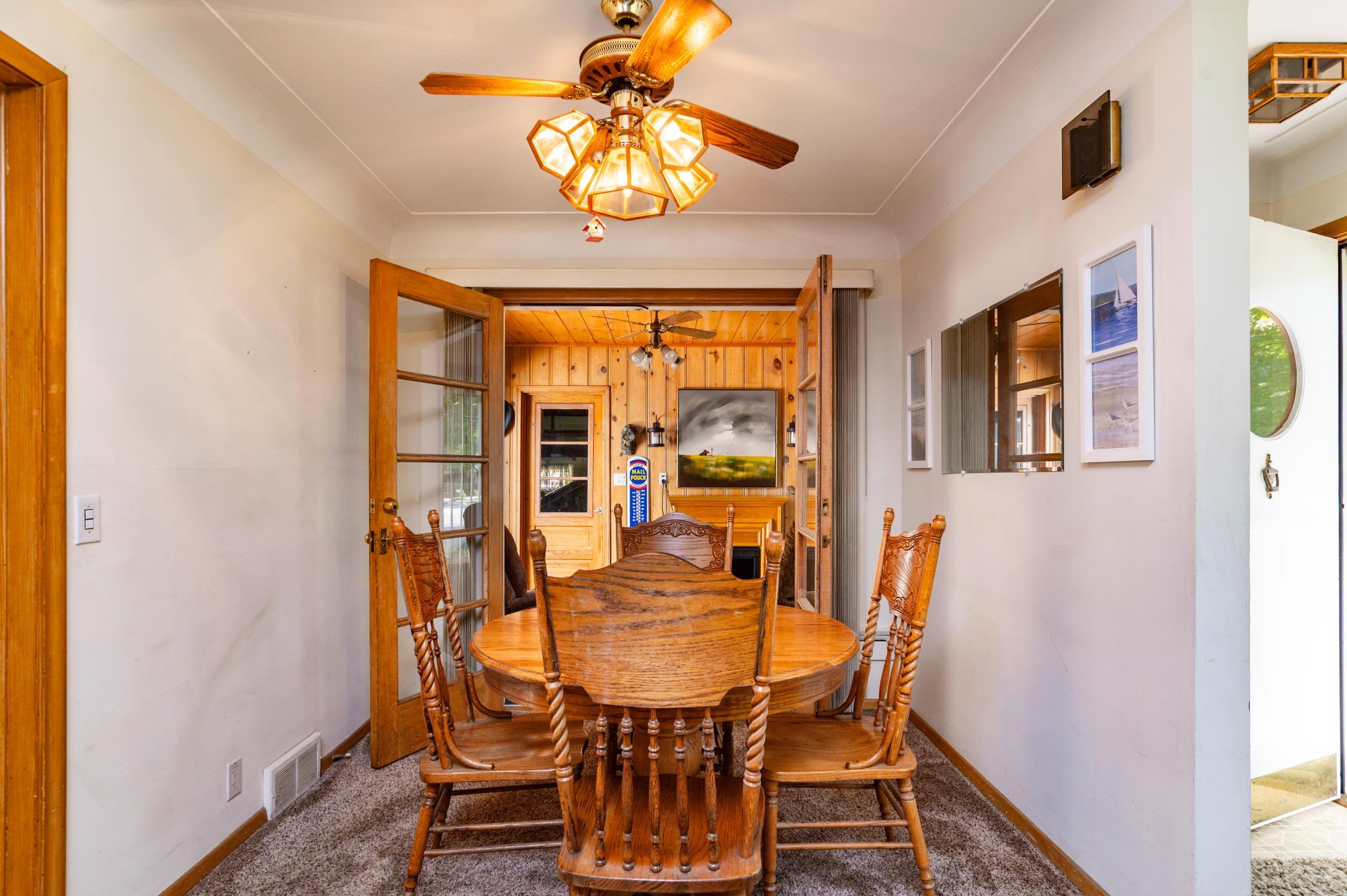 Dining area with French Doors
