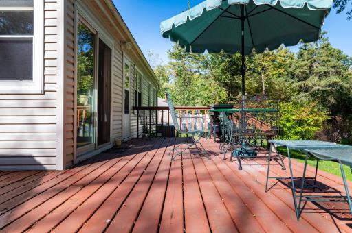 This deck is so functional and inviting.