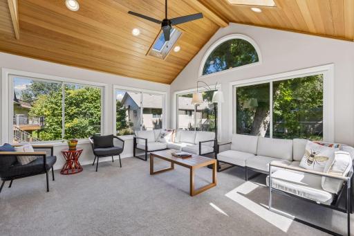 You'll spend many days and nights in this amazing sunroom