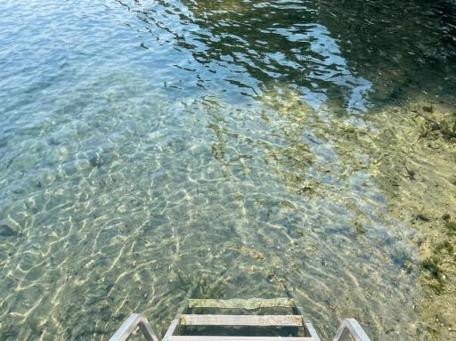 Clear and clean sandy shoreline