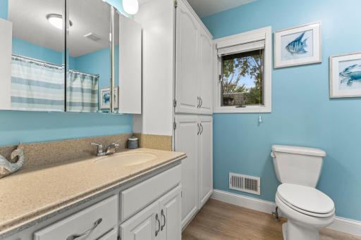 Updated main level bathroom