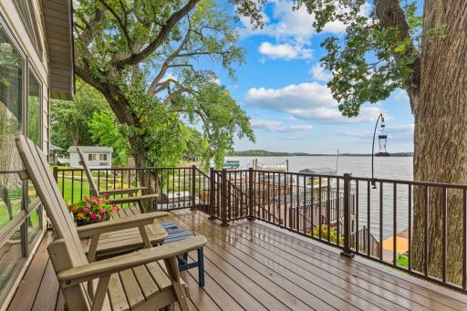 Second lakeside deck