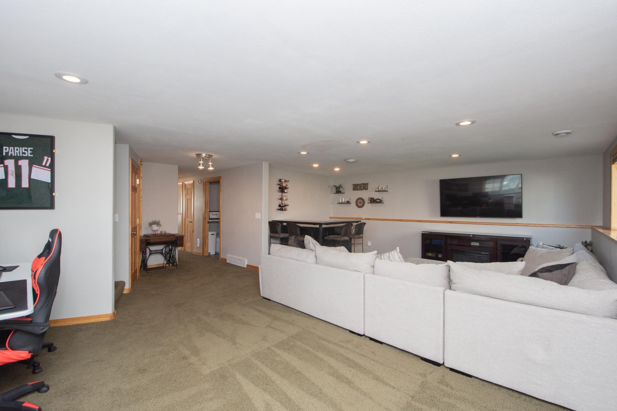 Lower level family room