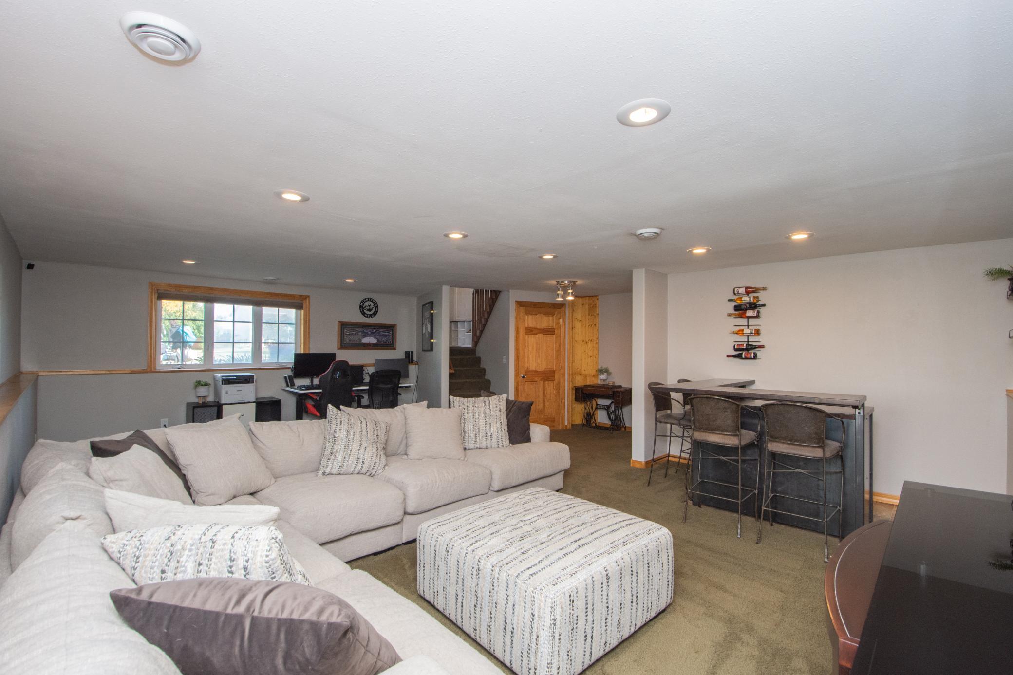 Lower level family room